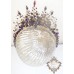 Ръчно изработена корона с Кристали Сваровски в лилаво и златно - Amethyst Rose by Rosie 